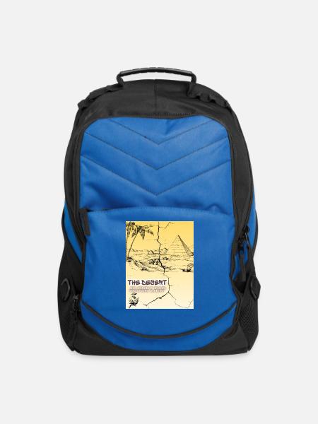 Desert Tough Men vs Pyramids - Computer Backpack - royal blue