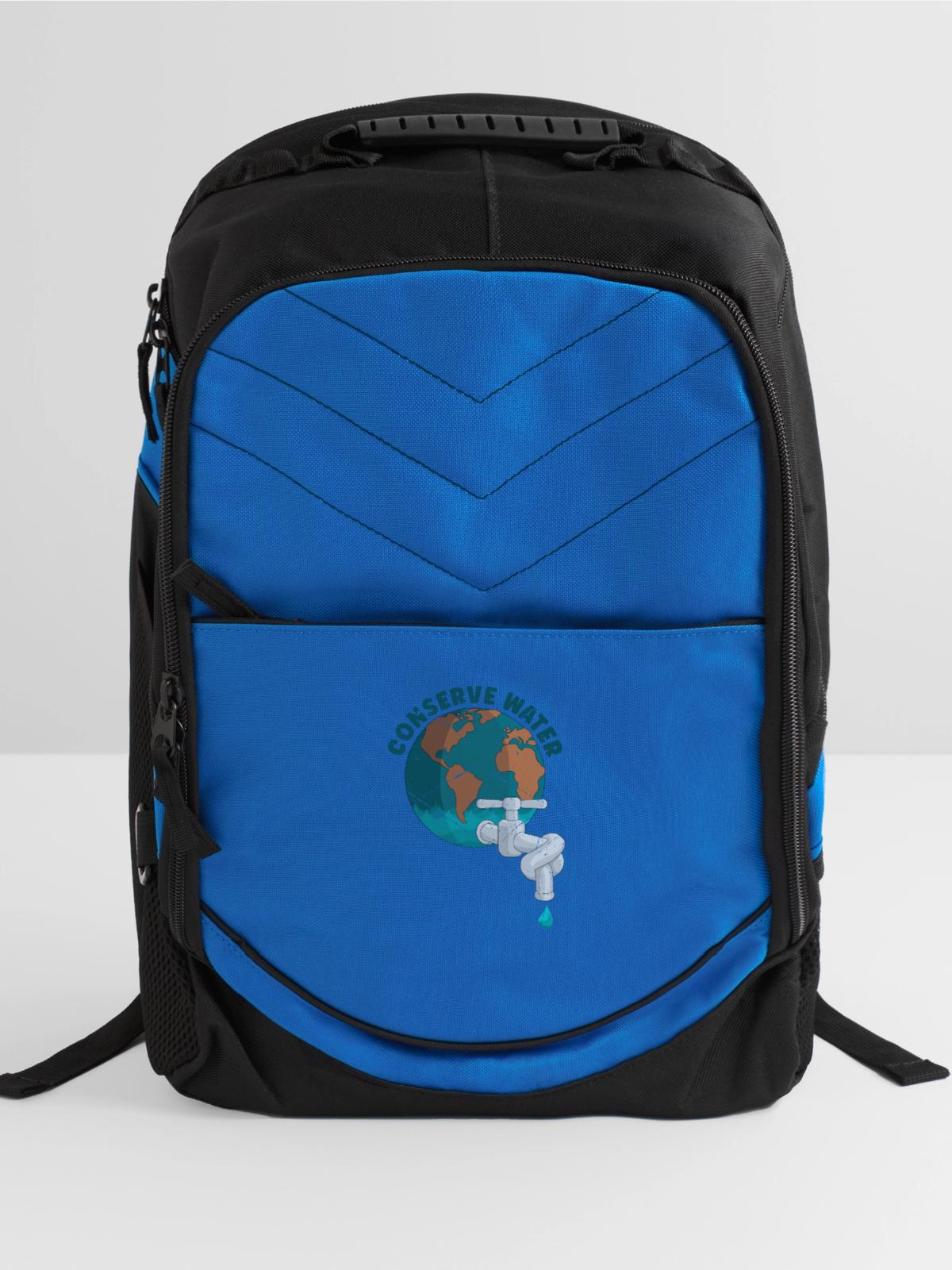 Conserve Water - water - Computer Backpack - royal blue - Front