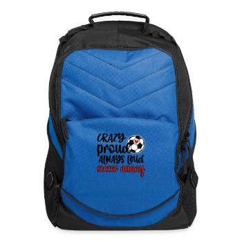 Proud Soccer Nanny Grandma Of Soccer Player Nanny - Computer Backpack - royal blue - Front