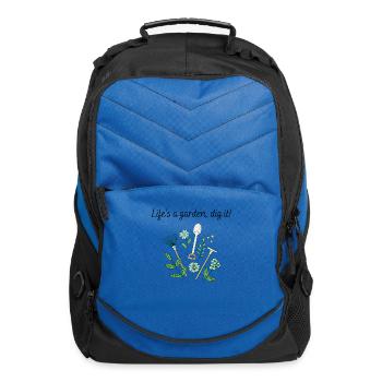 Life s a garden dig it - Computer Backpack - royal blue - Front