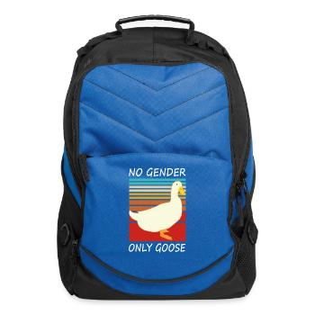 Duck No Gender Only Goose Cool Slogan Dark Tees - Computer Backpack - royal blue - Front