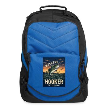 Weekend Hooker Angling Great Lakes - Computer Backpack - royal blue - Front