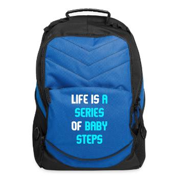 Quote life - Computer Backpack - royal blue - Front