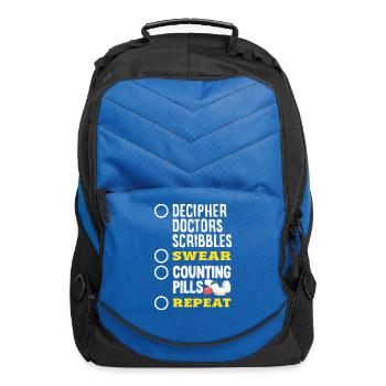 Pharmacy Technician Pharmacist Pharmacy Gift - Computer Backpack - royal blue - Front