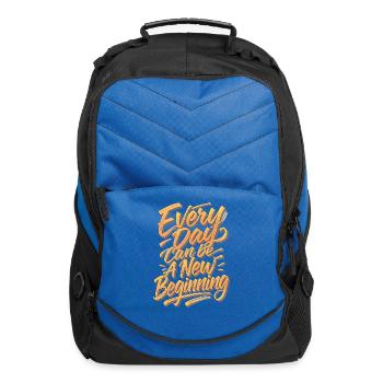 Every Day: A New Beginning - Computer Backpack - royal blue - Front