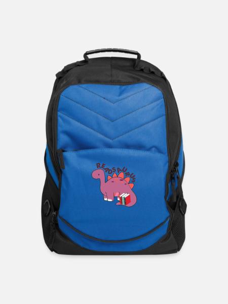 Readosaurus Funny Dinosaur Reading Book Lover - Computer Backpack - royal blue
