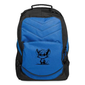 Cute Children's Baby Mouse - Computer Backpack - royal blue - Front