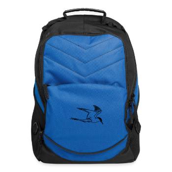 Elegant Sea Gull In Flight - Computer Backpack - royal blue - Front