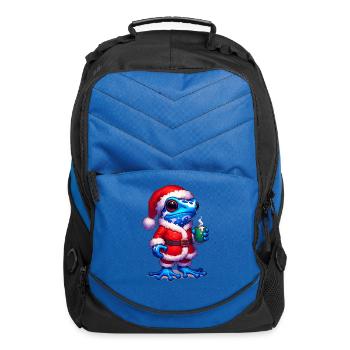 Poison arrow frog Santa Claus - Computer Backpack - royal blue - Front