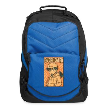 Overheated Wings Hoodie - Computer Backpack - royal blue - Front