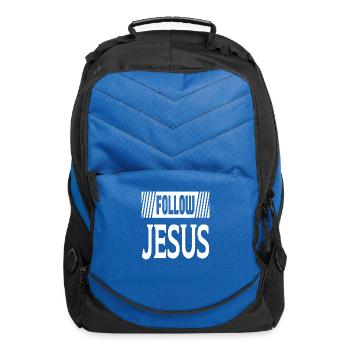 Follow Jesus - Computer Backpack - royal blue - Front