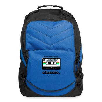 Classic Cassette - Computer Backpack - royal blue - Front