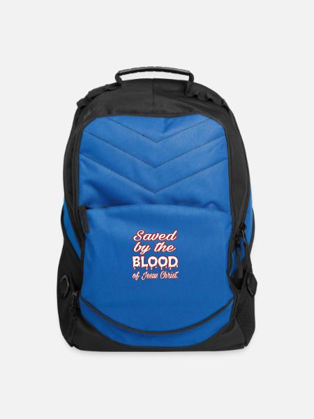 Saved by the blood - Computer Backpack - royal blue
