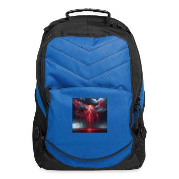 Grey Stormy Evening - Computer Backpack - royal blue - Front