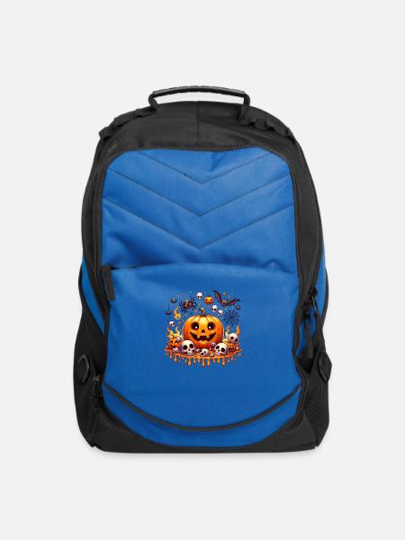 happy halloween - Computer Backpack - royal blue