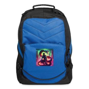 Mutant Snake Man - Computer Backpack - royal blue - Front