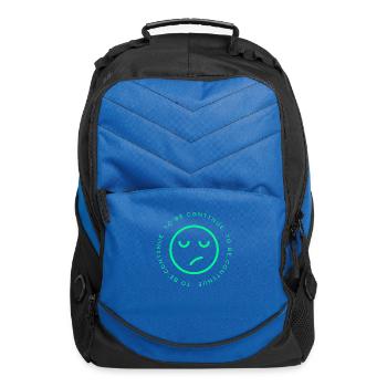 Retro Digital Mood – To Be Continued T-Shirt - Computer Backpack - royal blue - Front