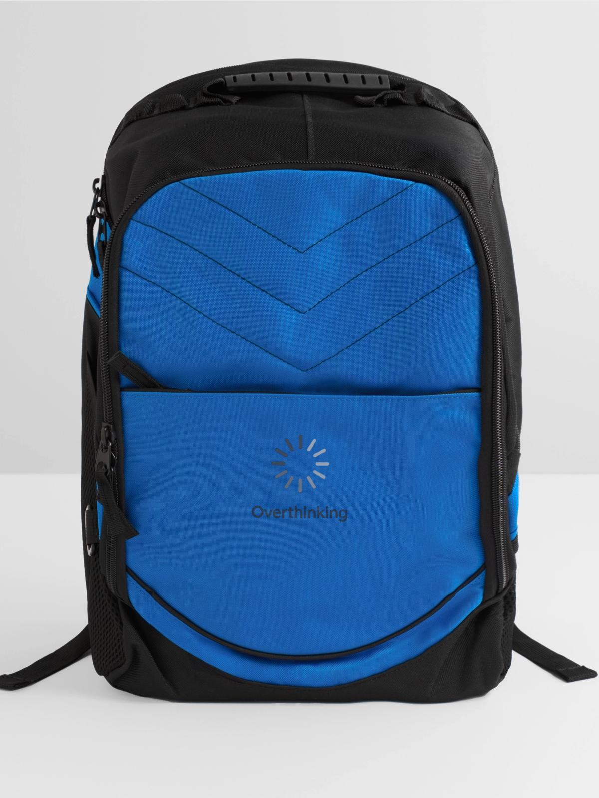 Overthinking Loading - Computer Backpack - royal blue - Front