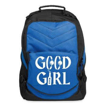 Good girl gone bad - Kinky lettering - Computer Backpack - royal blue - Front