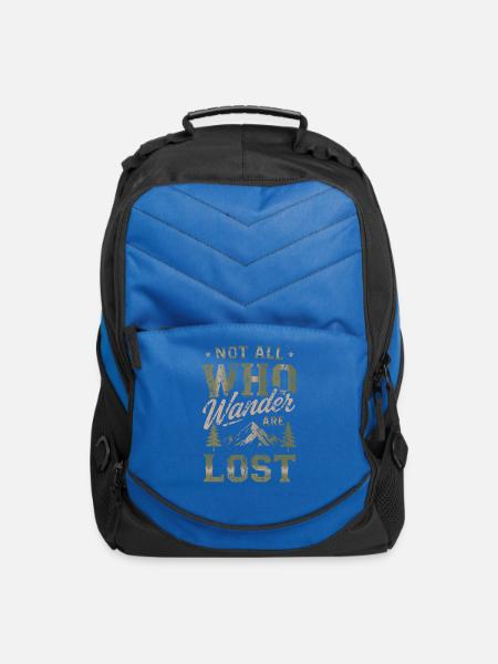 Not_All_Who_Wander_Are_Lost - Computer Backpack - royal blue