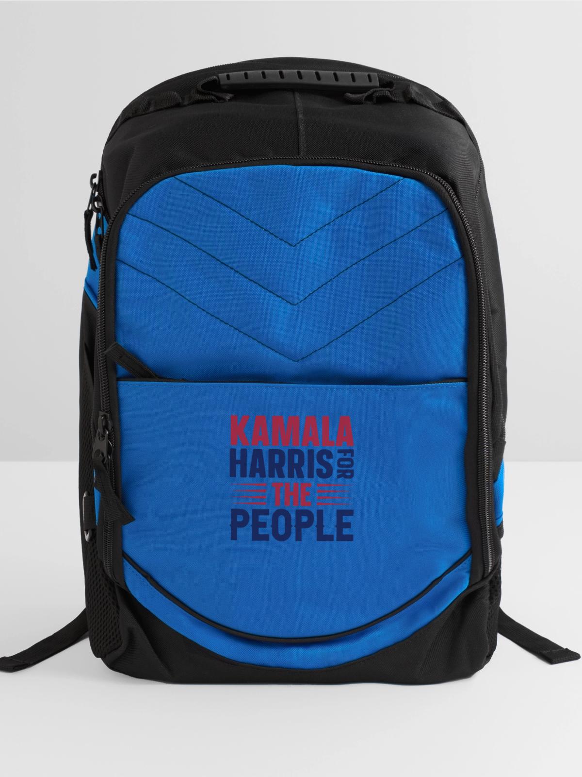 KAMALA HARRIS THE PEOPLE - Computer Backpack - royal blue - Front