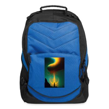 squid design print - Computer Backpack - royal blue - Front