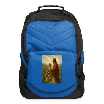 Praying Jesus Amidst Followers - Computer Backpack - royal blue - Front