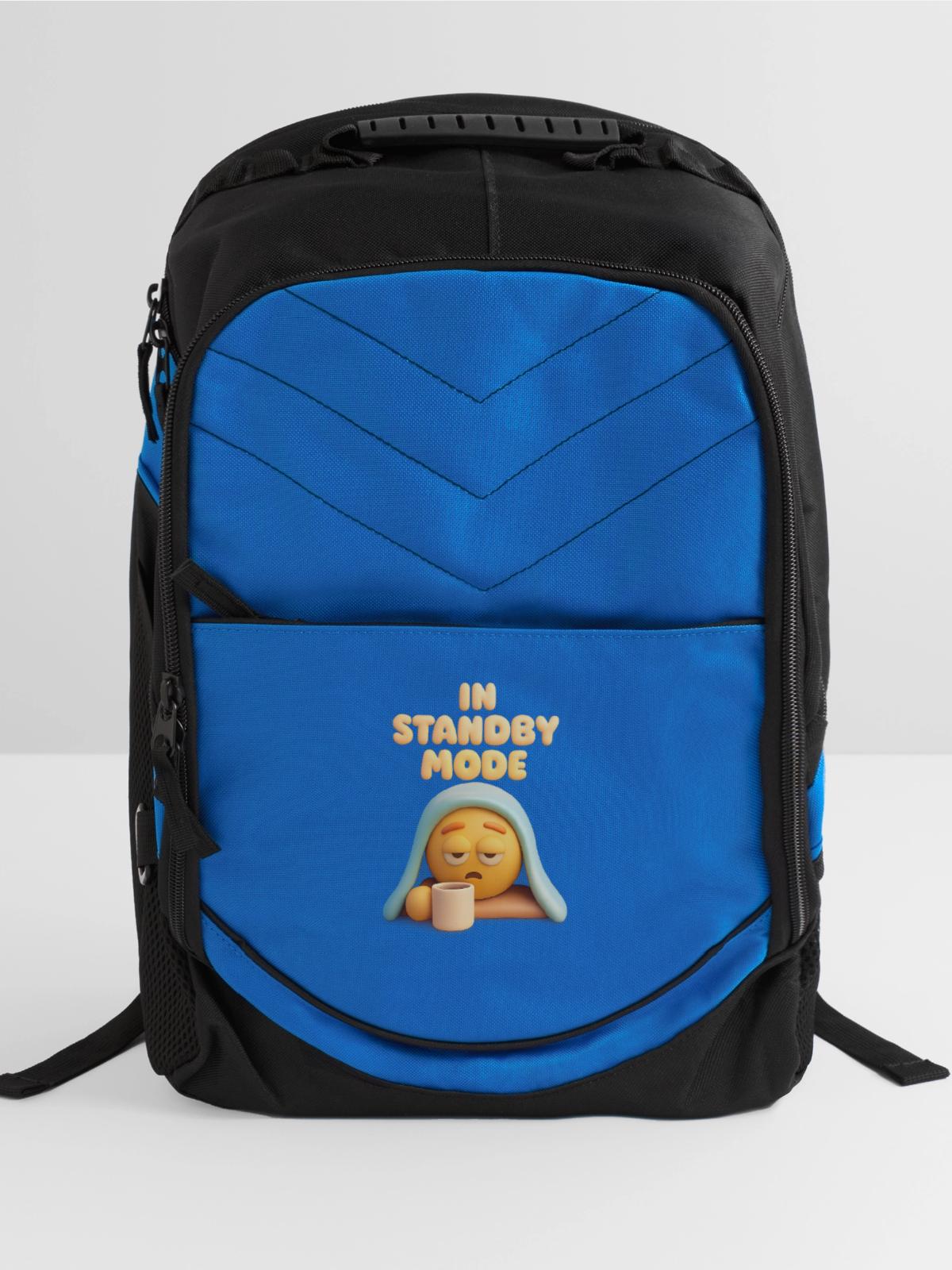 Standby Mode Sleepy face - Computer Backpack - royal blue - Front