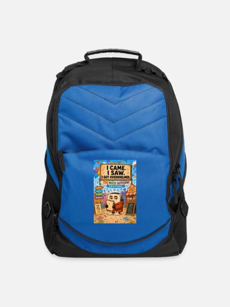 Tom Toasty At a Busy Festival - Computer Backpack - royal blue