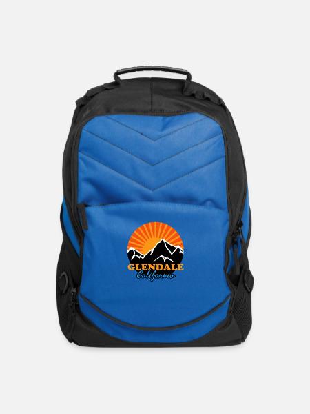 Glendale California Retro Design - Computer Backpack - royal blue