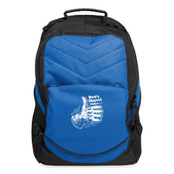 World's Okayest Employee - Computer Backpack - royal blue - Front