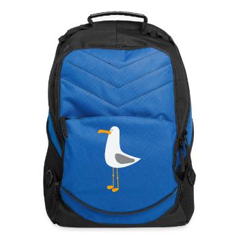 Gull cartoon Sea gull sea bird - Computer Backpack - royal blue - Front