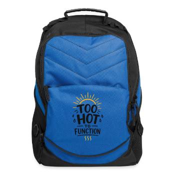 Too Hot to Function - Computer Backpack - royal blue - Front