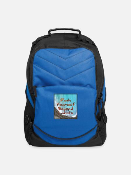 push your self beyond limits - Computer Backpack - royal blue