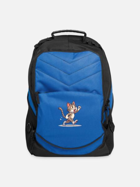 16-Bit Purr Power - Computer Backpack - royal blue