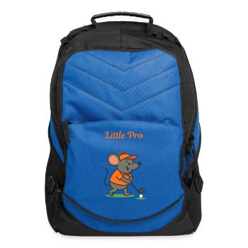 Mouse Golfer - Computer Backpack - royal blue - Front