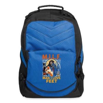 MILF Man I Love Feet Halloween Horror - Computer Backpack - royal blue - Front