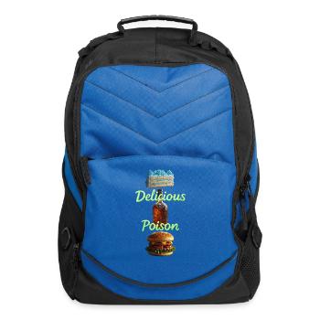 DELICIOUS POISON version 2 - Computer Backpack - royal blue - Front