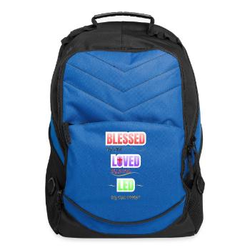 Blessed, loved and led by trinity - Computer Backpack - royal blue - Front