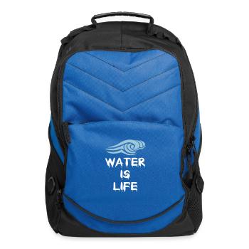 Water is life - Computer Backpack - royal blue - Front