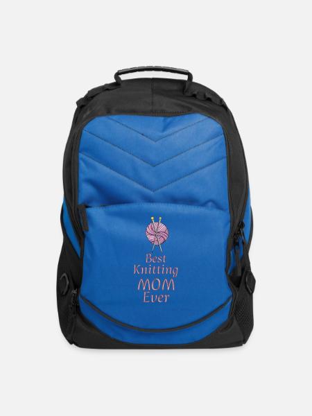 BEST KNITTING MOM EVER, BEST MOM EVER - Computer Backpack - royal blue