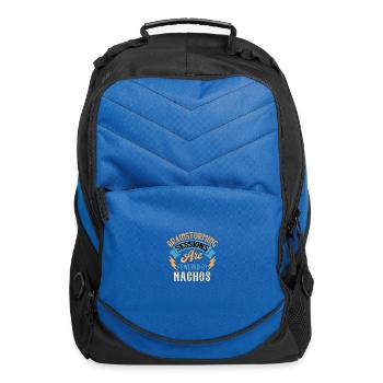 Brainstorming Sessions Are Powered By Nachos - Computer Backpack - royal blue - Front