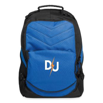 DJ Lightning Bolt – High-Energy Music Lover Logo - Computer Backpack - royal blue - Front