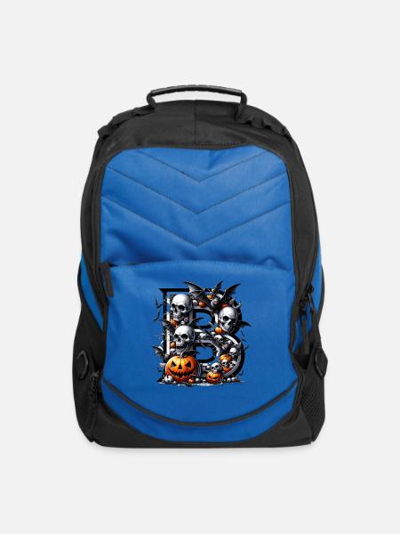 Letter B Alphabet - Computer Backpack - royal blue