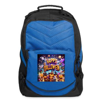 happy halloween - Computer Backpack - royal blue - Front