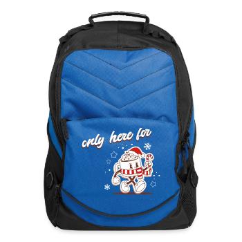 Candy Cane Mug Buddy Christmas - Computer Backpack - royal blue - Front