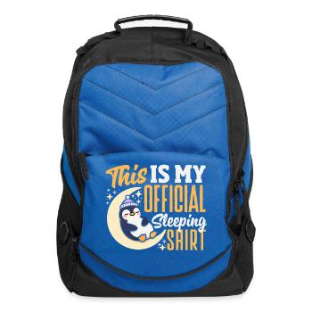 Adorable Penguin Graphic for Penguin Lovers - Computer Backpack - royal blue - Front