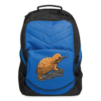 Australian Echidna - Computer Backpack - royal blue - Front