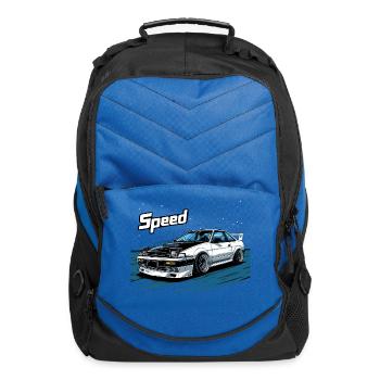 Toyota AE86 - Computer Backpack - royal blue - Front