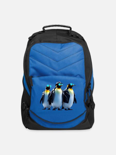 Cool Penguin - Computer Backpack - royal blue